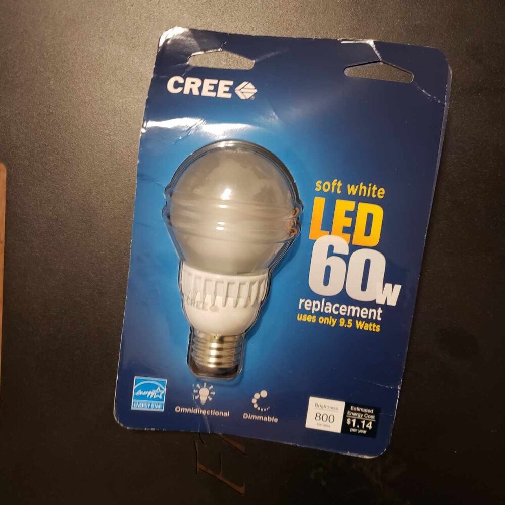 Cree Soft White LED 60W Replacement Light Bulb